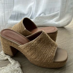ASOS Heeled Mules Twill